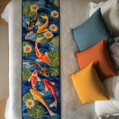 Golden Koi Quilted Bed Runner NCU0DK9962