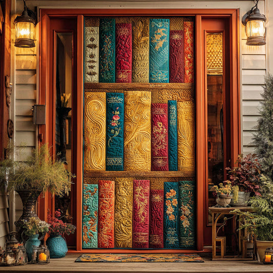 Golden Library Quilted Door Cover NCU0TV1085