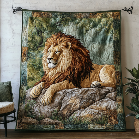 Golden Lion Quilted Blanket NCU0DK8406