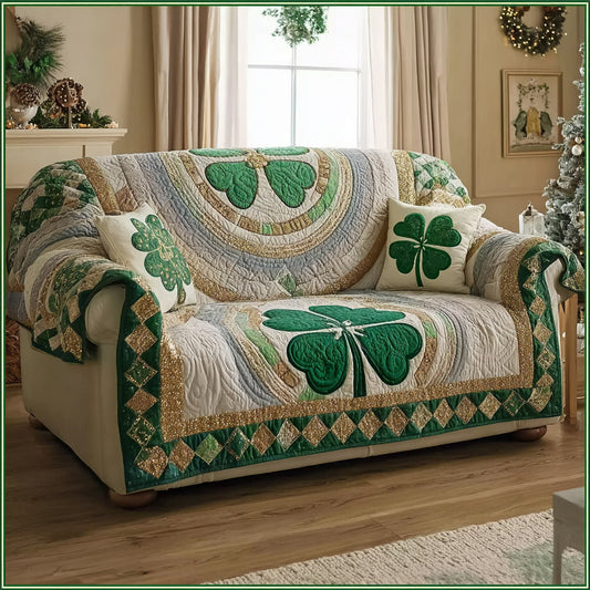 Golden Luck Aura Quilted Sofa Cover NCU0HH1644