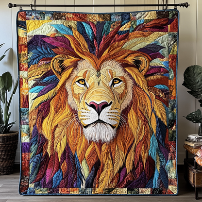 Golden Mane Quilted Blanket NCU0DK5484