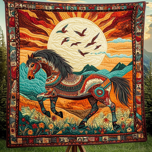 Golden Mane Quilted Blanket NCU0DK5650