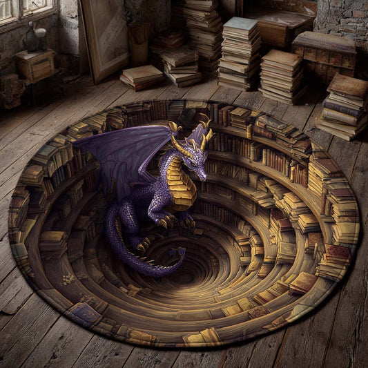 Golden Maw Quilted Round Mat NCU0XD1007