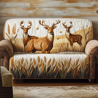 Golden Meadow Quilted Sofa Cover NCU0NT10662