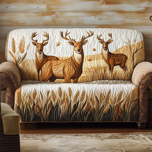 Golden Meadow Quilted Sofa Cover NCU0NT10662