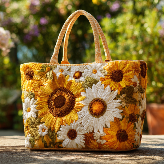 Golden Meadow Quilted Tote Bag NCU0VL2815