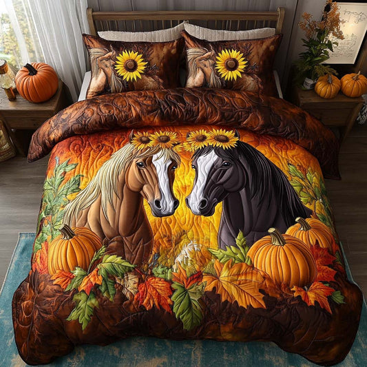 Golden Meadows 3-Piece Quilted Bedding Set NCU0NT8923