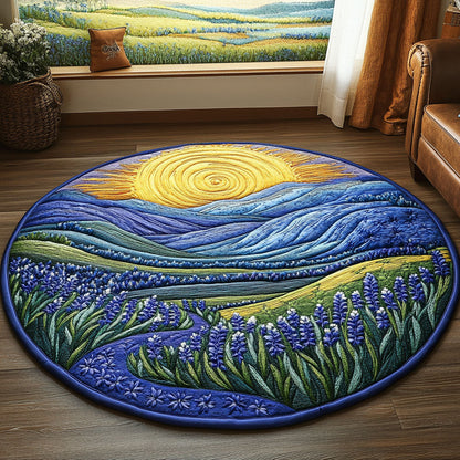 Golden Meadows Quilted Round Mat NCU0NT5618