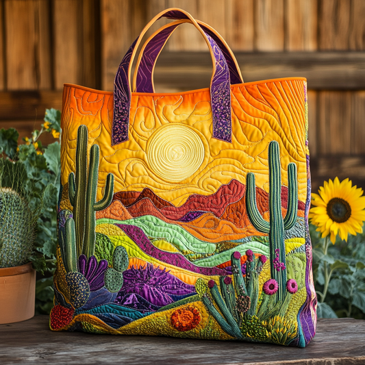 Golden Mesa Quilted Tote Bag NCU0VL2799