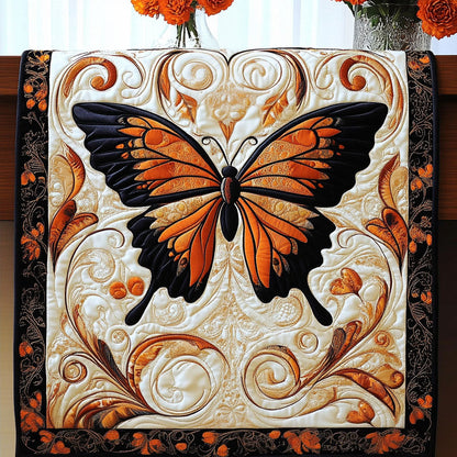 Golden Monarch Quilted Table Runner NCU0NT4134