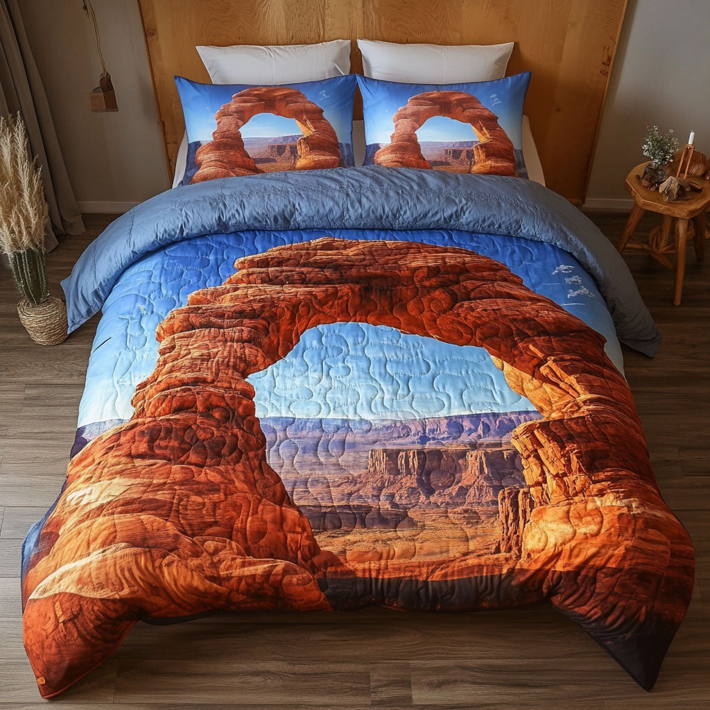 Golden Nevada Vista 3-Piece Quilted Bedding Set NCU0PT6397