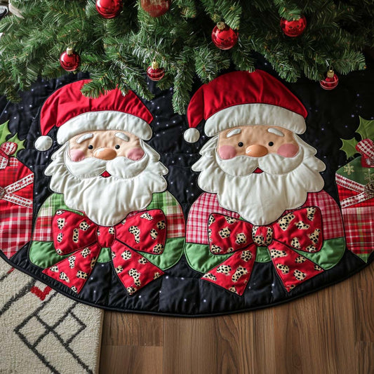 Golden Night Christmas Quilted Tree Skirt NCU0NT10496