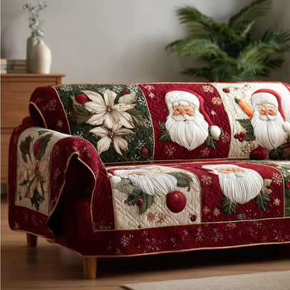 Golden Noel Quilted Sofa Cover NCU0DK10534
