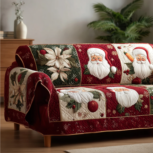 Golden Noel Quilted Sofa Cover NCU0DK10534