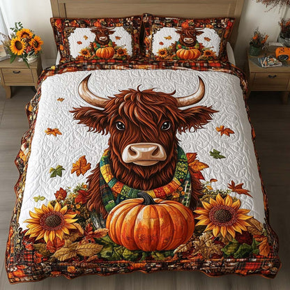 Golden Pasture 3-Piece Quilted Bedding Set NCU0NT9260