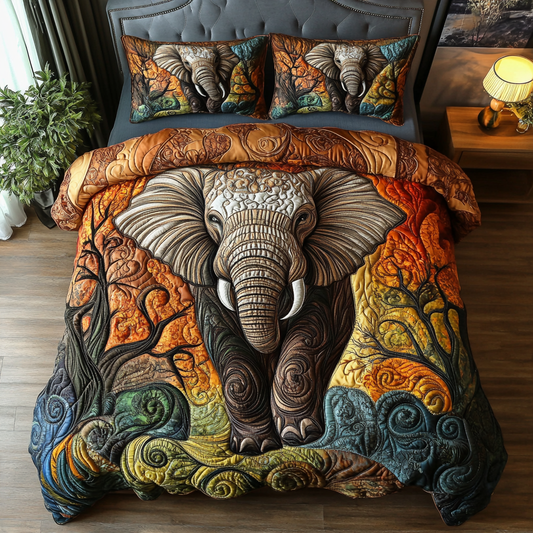 Golden Plains 3-Piece Quilted Bedding Set NCU0VH2517