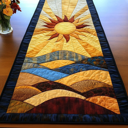 Golden Plains Quilted Table Runner NCU0NT3429