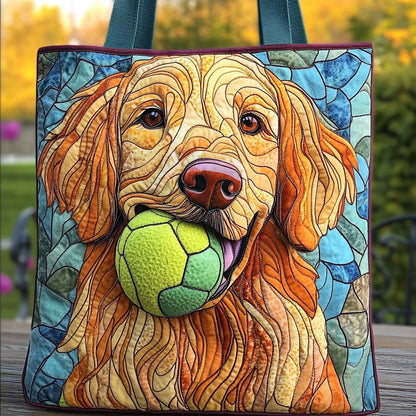 Golden Playtime Joy Quilted Tote Bag NCU0XD1196