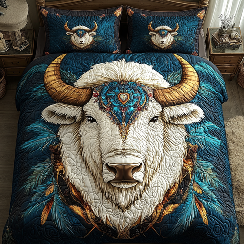 Golden Prairie 3-Piece Quilted Bedding Set NCU0DV2419