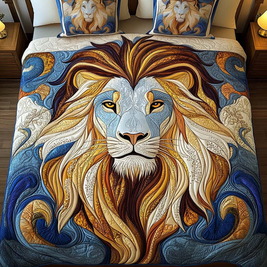 Golden Pride 3-Piece Quilted Bedding Set NCU0NT2410