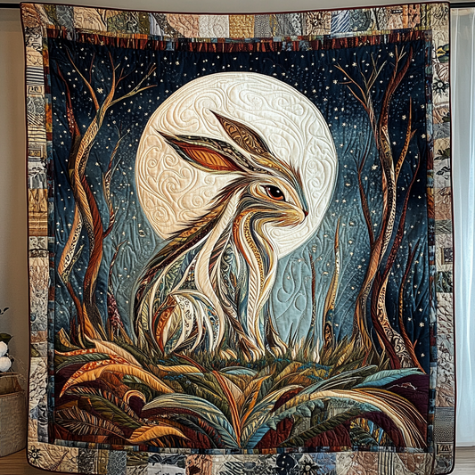 Golden Rabbit Quilted Blanket NCU0DK9774