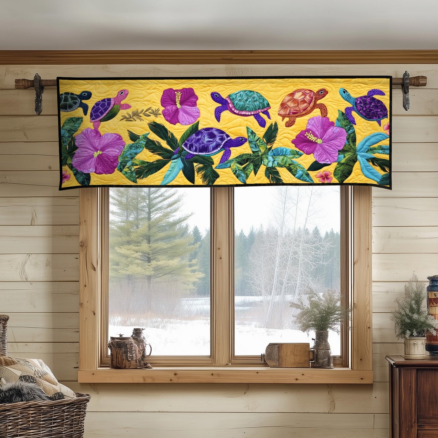 Golden Reef Quilted Valance NCU0NT4476
