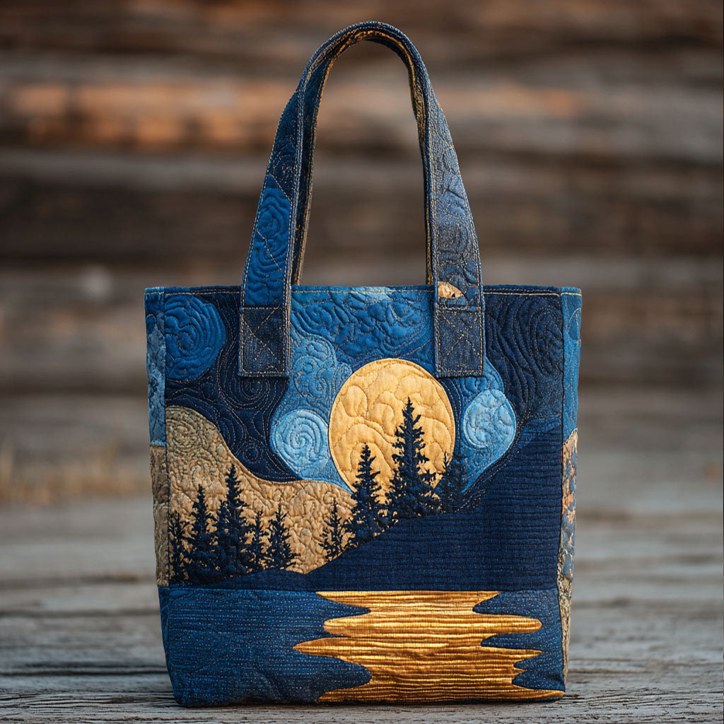 Golden Reflection Quilted Tote Bag NCU0TV367