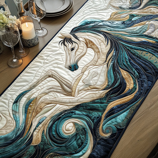 Golden Reins Quilted Table Runner NCU0VH5850
