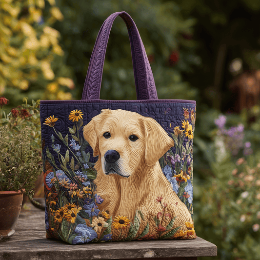Golden Retriever Joy Quilted Tote Bag NCU0TH2796