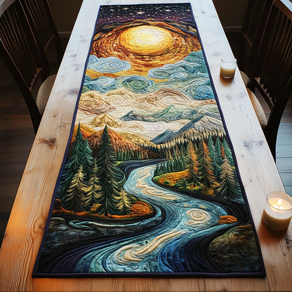 Golden River Quilted Table Runner NCU0VH2655