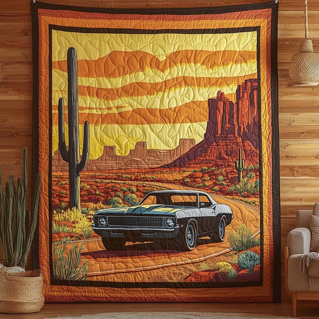Golden Roadtrip Quilted Blanket NCU0XD260