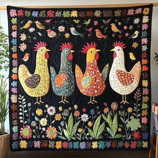 Golden Roost Quilted Blanket NCU0PT5363