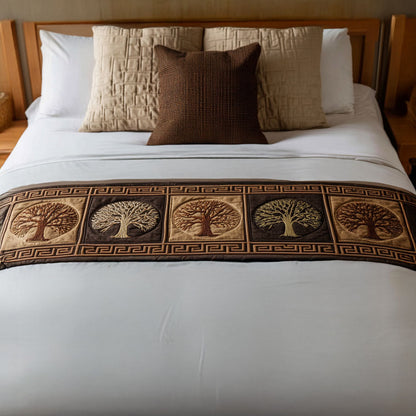 Golden Roots Quilted Bed Runner NCU0PT8743