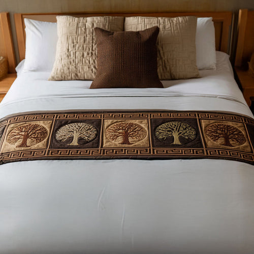 Golden Roots Quilted Bed Runner NCU0PT8743