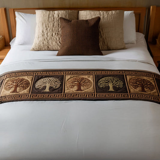 Golden Roots Quilted Bed Runner NCU0PT8743