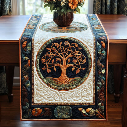 Tree Of Life Quilted Table Runner NCU0VT95