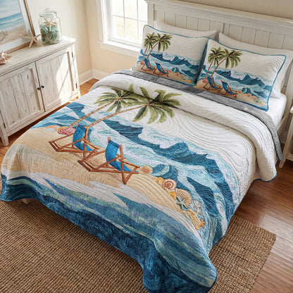 Golden Sands 3-Piece Quilted Bedding Set NCU0PT11652