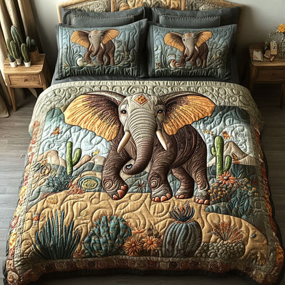 Golden Sands Tusk 3-Piece Quilted Bedding Set NCU0PT7265