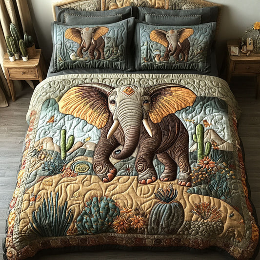 Golden Sands Tusk 3-Piece Quilted Bedding Set NCU0PT7265