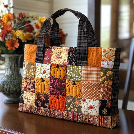 Golden Season Quilted Tote Bag NCU0NT8892