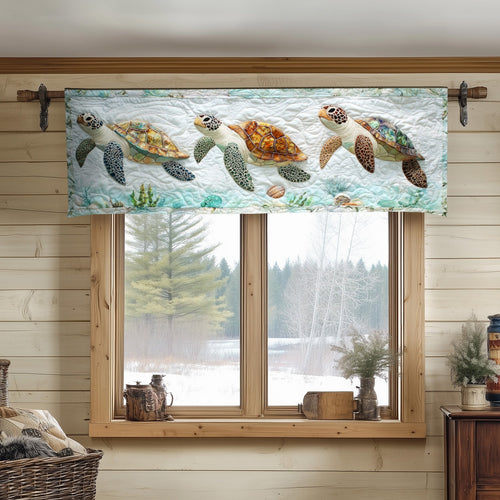 Golden Shell Trio Quilted Valance NCU0NT4499