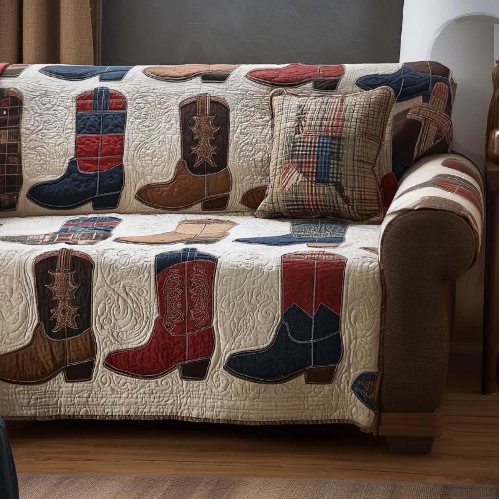 Golden Spur Quilted Sofa Cover NCU0NT10815