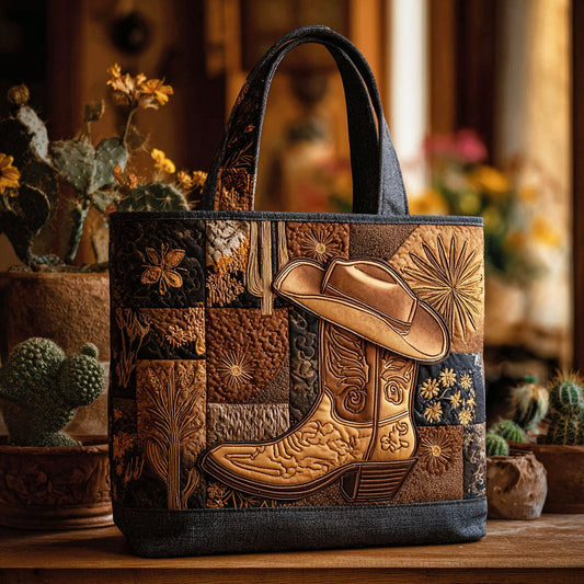 Golden Spur Quilted Tote Bag NCU0PT8704