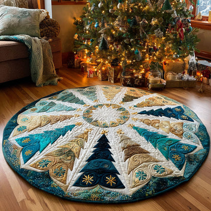 Golden Star Quilted Round Mat NCU0TV414