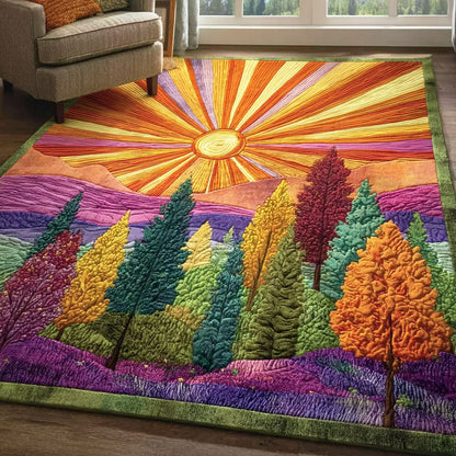 Golden Sunray Area Rug NCU0TD2287