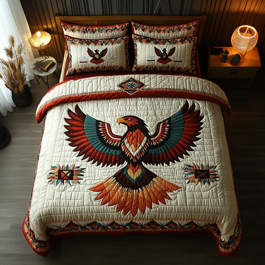 Golden Talon 3-Piece Quilted Bedding Set NCU0DK5738