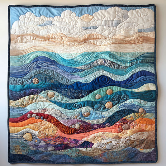 Golden Tide Quilted Blanket NCU0NT7258