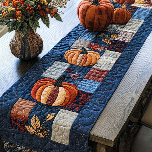 Golden Trail Quilted Table Runner NCU0NT8992