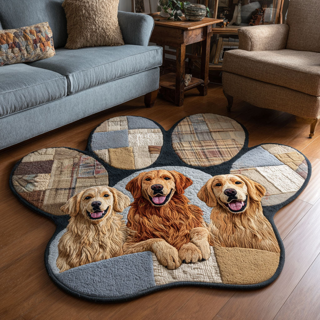 Golden Trio Custom Shape Area Rug NCU0NT12616