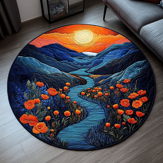 Golden Valley Quilted Round Mat NCU0PT3517